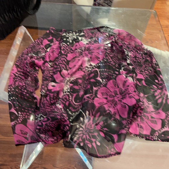 Riveria Flowered Coverup size 16 - Picture 3 of 3